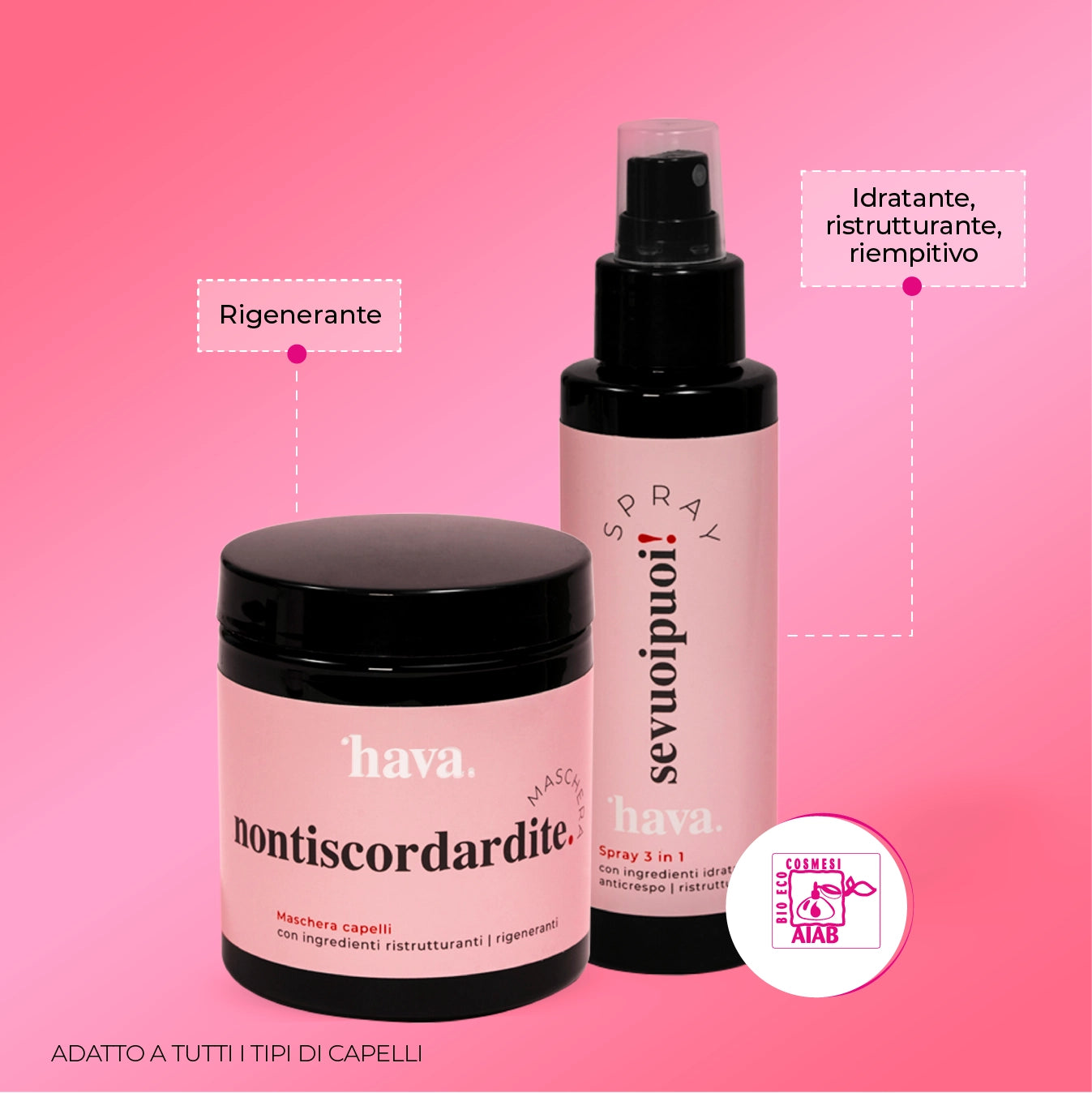 Maschera Riparatrice + Lozione spray 3 in 1